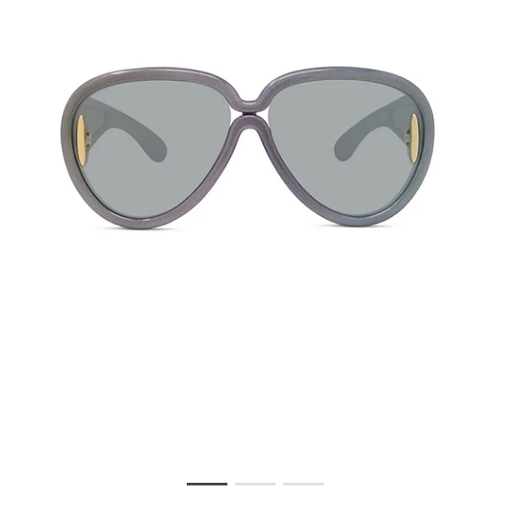 Loewe Pilot Mask - Holographic Charcoal Women’s Sunglasses Gray